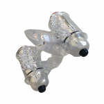 Wet Dreams Double Down Dual Motor Cock Ring With Power Bullet  And Stimulator Tongue With Motor