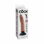 King Cock 7in Vibrating Cock Tan - Image 3