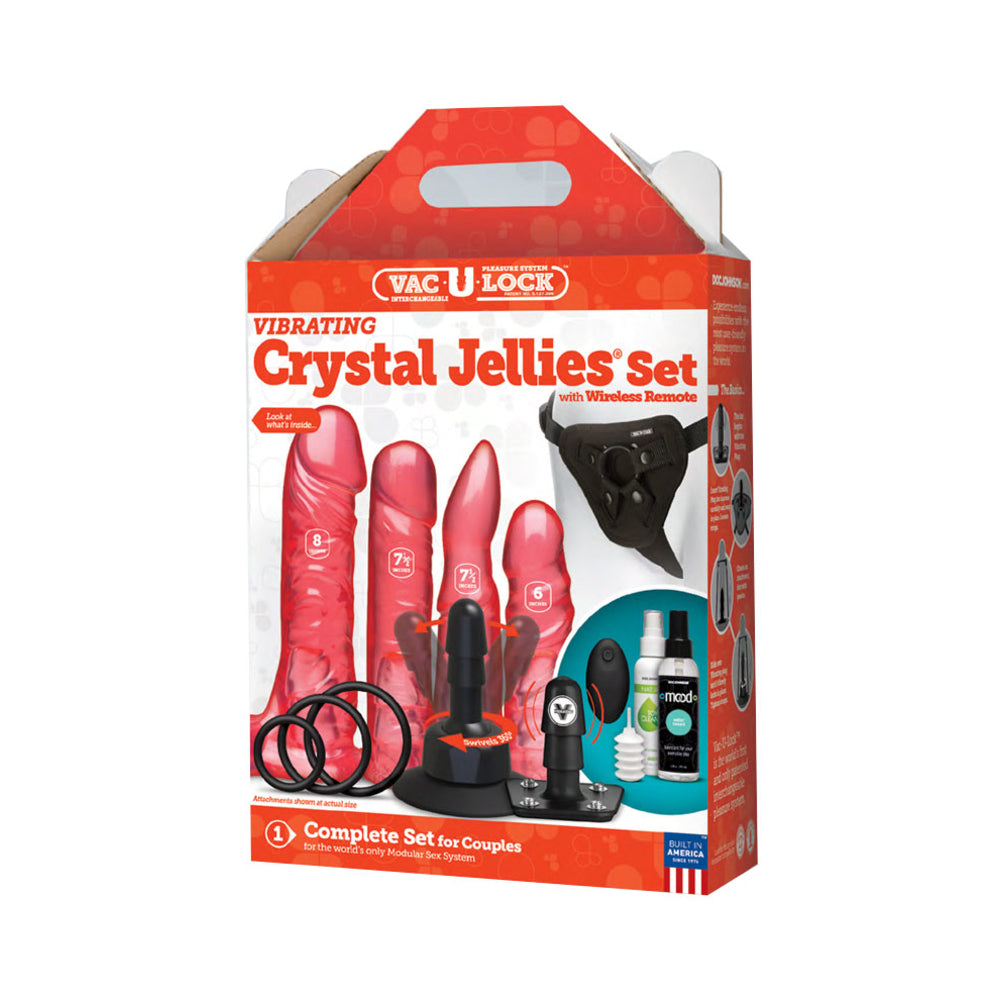 CNVNAL-69944_9f01986b-b34c-4d5b-a7f4-d334b6cb6126 Vac-U-Lock Vibrating Crystal Jellies Set with Remote - Pink - Image 1