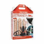 Vac-U-Lock Vibrating Ultraskyn Couples Set with Remote - Beige - Image 3