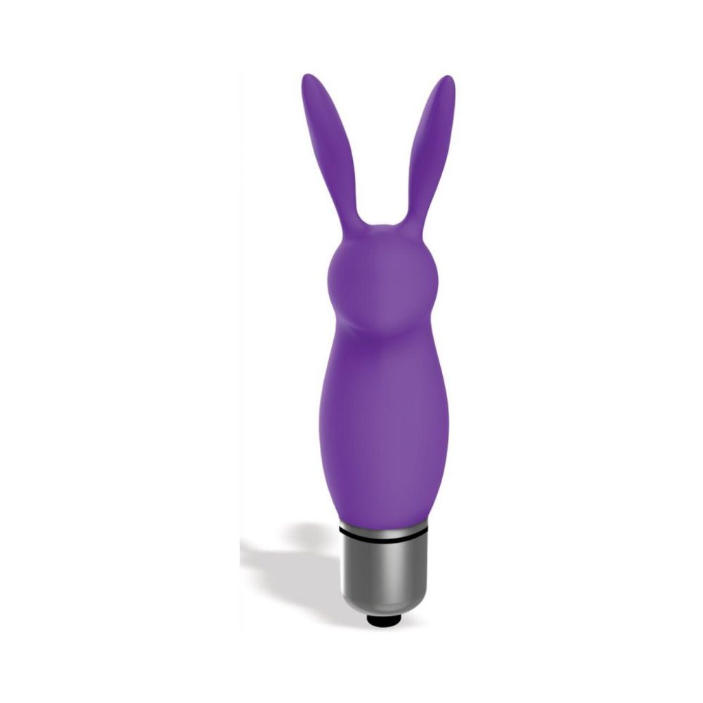 CNVNAL-70680_f66f64b872c1d06fab11160f6b5df26c The 9's Silicone Bunny Bullet Purple - Image 1