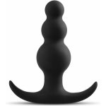 Anal Adventure Platinum Beaded Plug Black