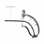 Cage With Silicone Urethal Sounding 15 - Transparent - Image 2