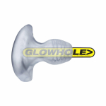 Oxballs Glowhole-2 Buttplug With Led Insert Large Clear Frost - Image 2