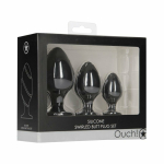 Ouch Swirled Butt Plug Set Black - Image 2