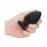 Ouch Rippled Butt Plug Set Black - Image 3