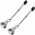 Bell Nipple Clamps Tweezer Style Rubber Tipped Adjustable