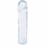 Crystal Jellies 8 Inch Classic Dildo in Clear