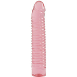 Vivid Ribbed Jellie Cock Sunrise - Pink
