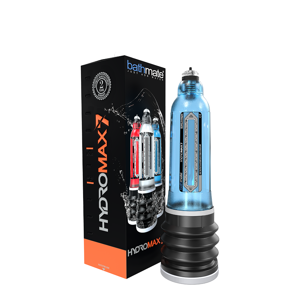 hydromax7bluepenispumpwbox Bathmate Hydromax 7 - Blue - Image 1