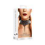 Ouch! Collar With Leash - Love Street Art Fasion - Black - Image 2