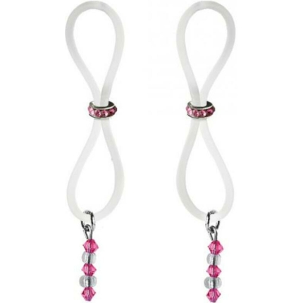 Bijoux De Nip Nipple Halos Pink Gem Slider Pink Clear