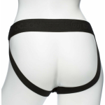 Body Extensions Hollow Large Dong Strap On Set Black - Image 2