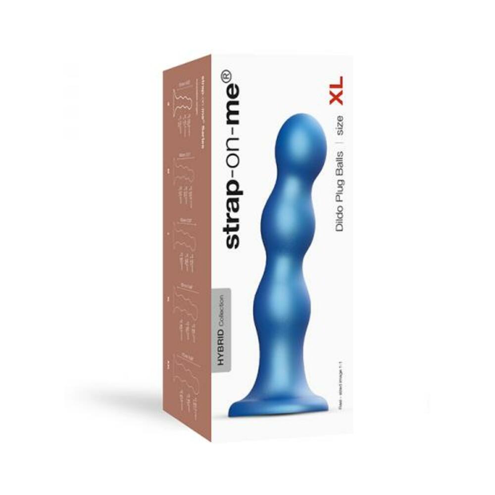 Strap-on-me Dildo Plug Balls Xl Metallic Blue