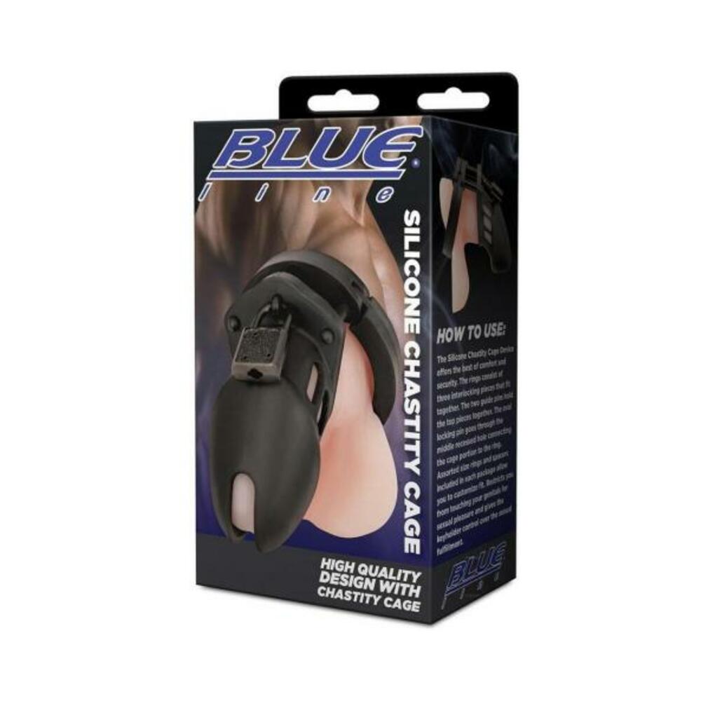 Silicone Chastity Cage Black
