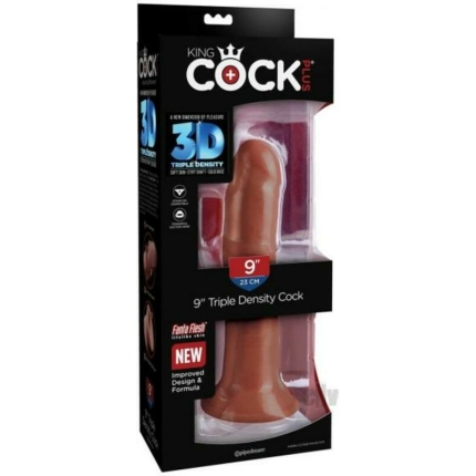 King Cock Plus 8 In. Triple Density Cock Brown