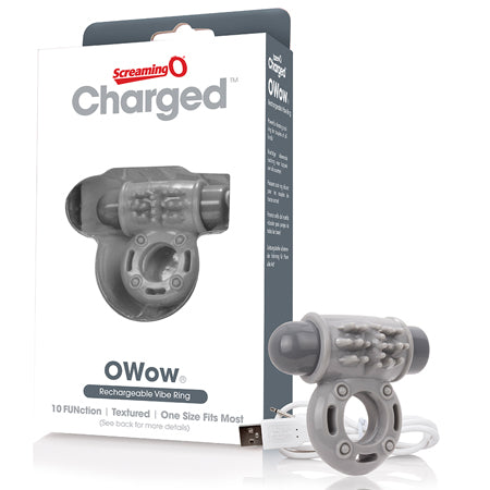 60724 Screaming O Charged OWow Vooom Mini Vibe - Grey - Image 1