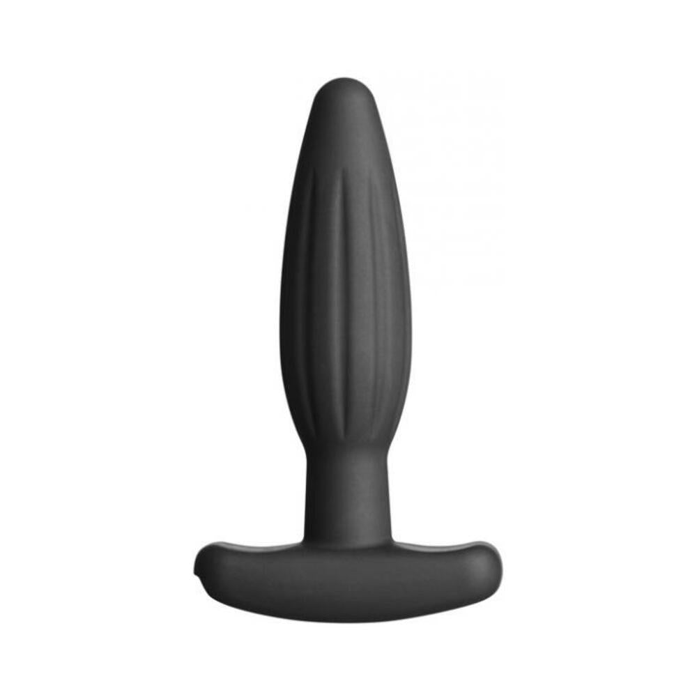 609224031748_1 Noir Silicone Rocker Small Butt Plug - Image 1