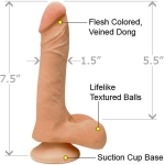 Real Man Euro Cock With Balls Beige - Image 2