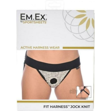 Em Ex Fit Harness Jock Plus Gray