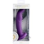 Merge Astil 8 In. Suction Cup G-spot Dildo Purple - Image 2
