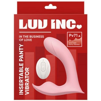 Luv Inc Pv71 Insertable Panty Vibrator Pink