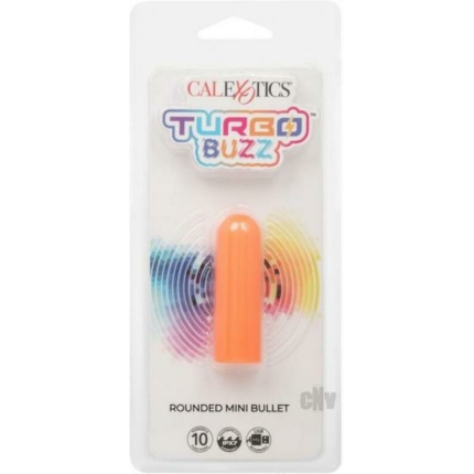 Turbo Buzz Rounded Mini Bullet Stimulator - Orange