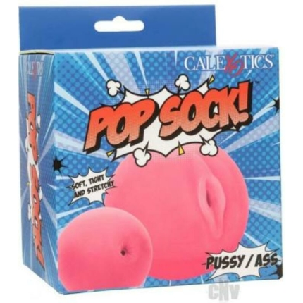 Pop Sock! Pussy & Ass Ball Masturbator - Pink