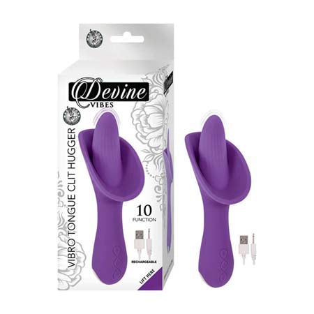 Devine Vibes Vibro Tongue Clit Hugger Pu