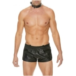 Premium Leather Bondage Collar - Black