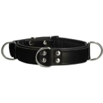 Premium Leather Bondage Collar - Black - Image 2