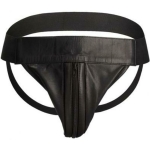 Premium Leather Zipper Front Jock L/xl Black - Image 2