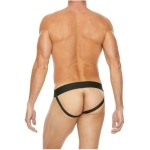 Premium Leather Zipper Front Jock L/xl Black - Image 3