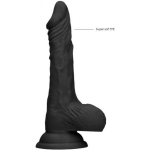 Realrock Skin 9 In. Dildo With Balls Black - Image 3