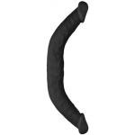 Realrock Skin Double Dong 18 In. Flexible Dual-ended Dildo Black