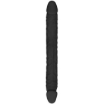 Realrock Skin Double Dong 18 In. Flexible Dual-ended Dildo Black - Image 2