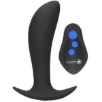 E-stim & Vibrating Butt Plug With Wireless Remote Black