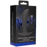 E-stim & Vibrating Butt Plug With Wireless Remote Black - Image 2