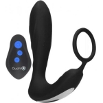E-stim & Vibrating Butt Plug And Cock Ring And Wireless Remote  Black
