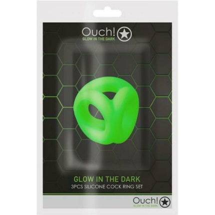 Ouch Cock Ring Ball Strap Gitd