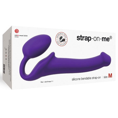 75865 Strap On Me Silicone Bendable Strapless Strap On Medium - Purple - Image 1