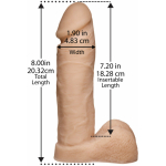 Truskyn Tru Ride 8 inches Vanilla Beige Dildo - Image 2