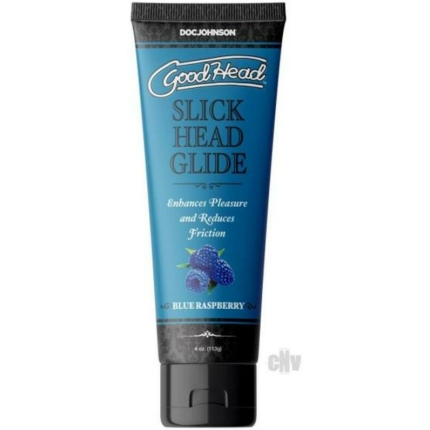 Goodhead Slick Head Glide Blue Raspberry 4 Oz.