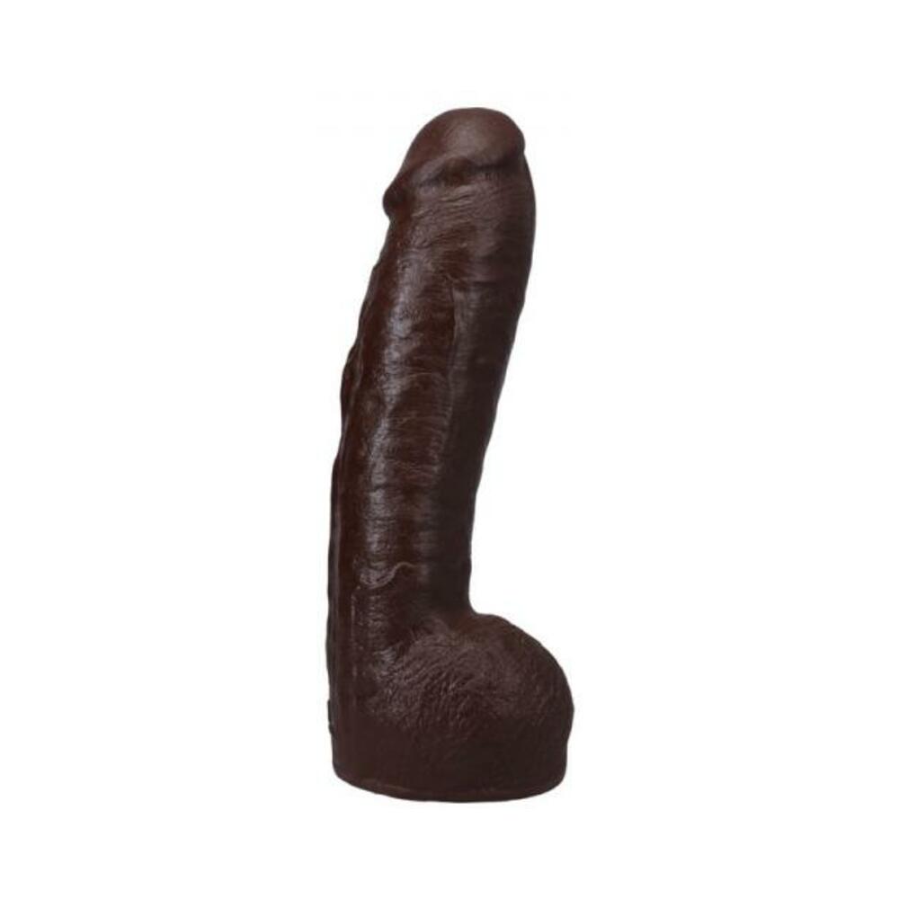 The Realistic Cock Hung 12 In. Ultraskyn Vac-u-lock Dildo Chocolate
