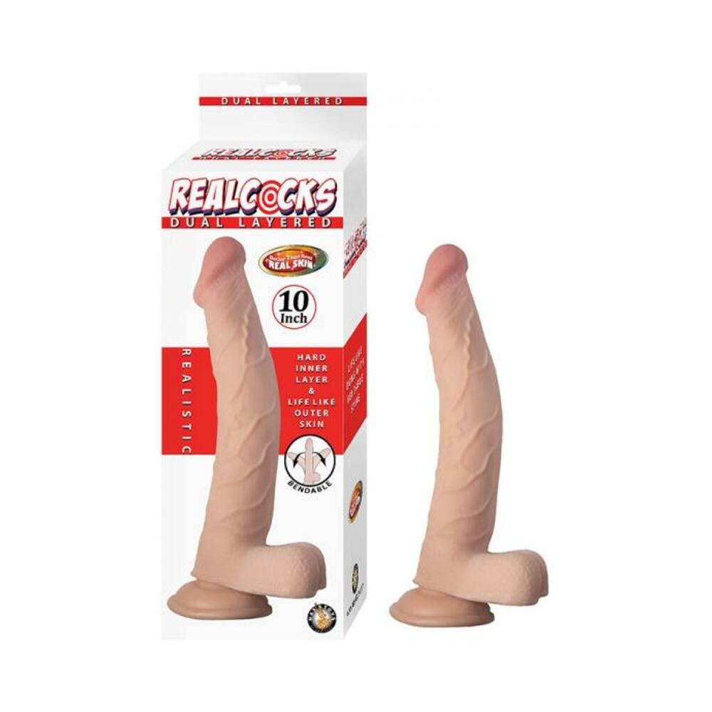 782631309317_1 Realcocks Dual Layered 10 White - Image 1