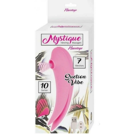 Mystique Vibe Massager Suction Pink