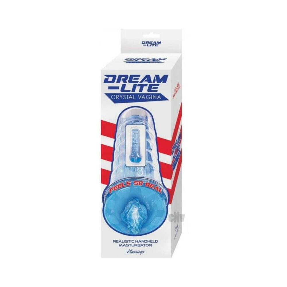 782631312324_1 Dream-lite Crystal Vagina Masturbator Blue - Image 1