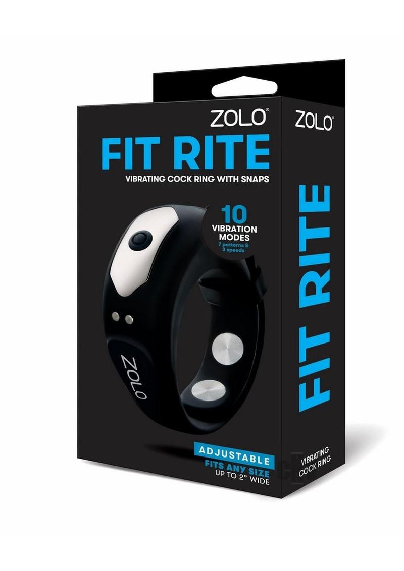 80709_1 Zolo Fit Rite Adj Vibe Cockring Snaps - Image 1