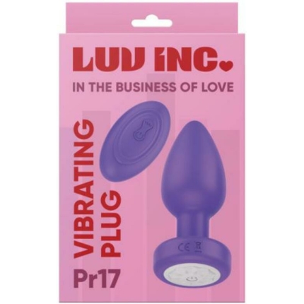 Luv Inc Pr17: Vibrating Plug With Remote Purple