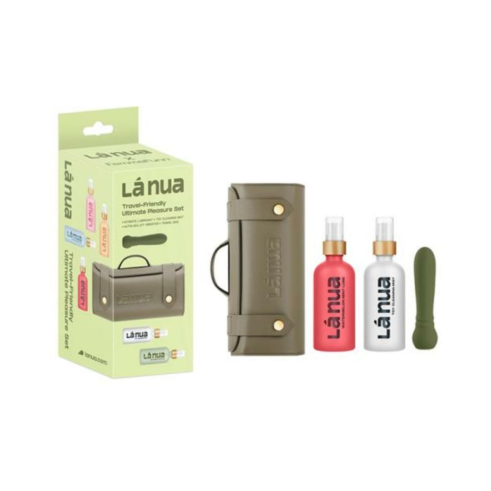 810119282750_1 La Nua Gift Bag 3 Ultra Bullet + 100ml Mist Toy Cleaner + 100ml Watermelon Mint Lube - Image 1